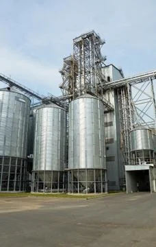 Grain elevator Stock Photos
