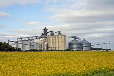 Grain elevator Stock Photos