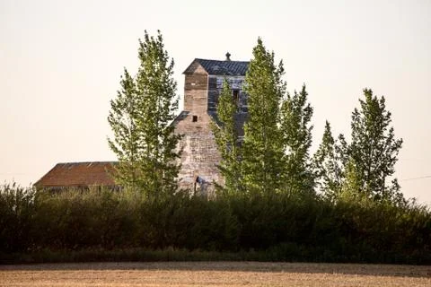 Grain Elevator Saskatchewan Stock Photos