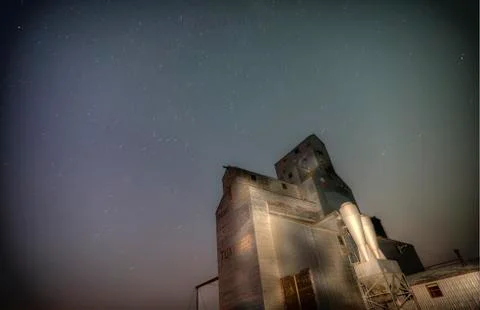 Grain Elevator Saskatchewan Stock Photos