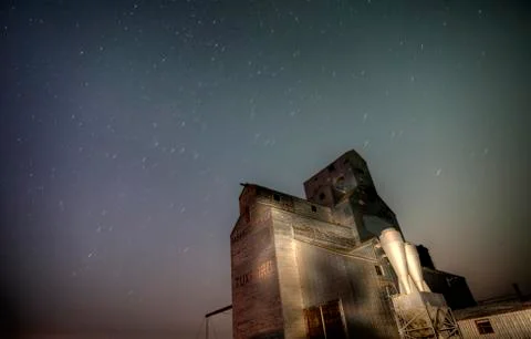 Grain Elevator Saskatchewan Stock Photos