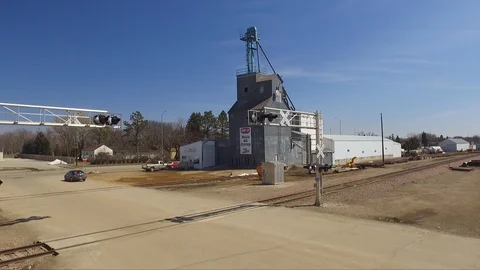 Grain Elevator South Dakota Stock Footage 88979740