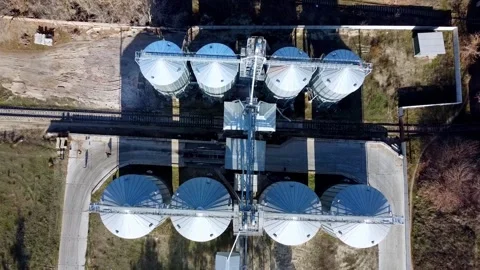 Grain elevators Stock Footage 199941603