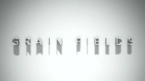 grain fields 3D title animation white te... | Stock Video | Pond5
