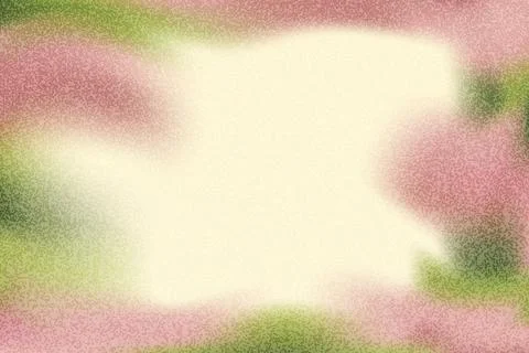 Grain frame with floral summer gradient background with spray noise for poster. Stock Illustration