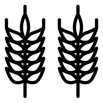 Grain line icon vector illustration isolated on white background Stock Illustration