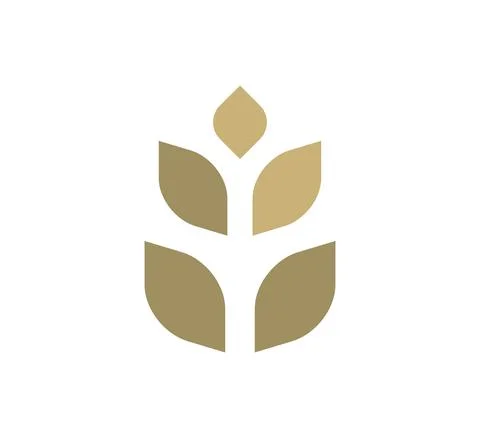 Grain logo vector design template Ilustração Stock