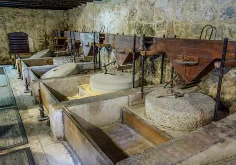 Grain mills Stock Photos