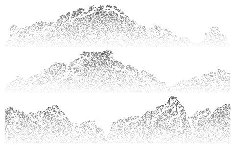 Grain mountain background with blue dot texture Stock Illustration