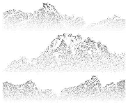 Grain mountain background with blue dot texture Stock Illustration