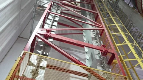 Grain processing factory processing soybeans Stock Footage 274581750