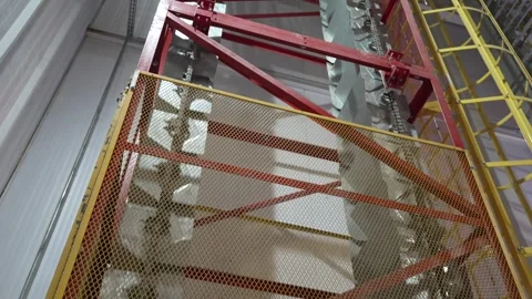 Grain processing factory processing soybeans Stock Footage 274582424