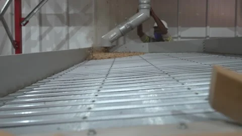 Grain processing factory processing soybeans Stock Footage 274583272