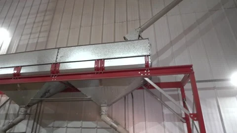 Grain processing factory processing soybeans Stock Footage 274585768