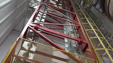 Grain processing factory processing soybeans Stock Footage 274619990