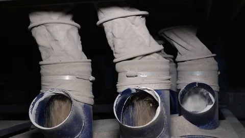 Grain processing into flour Stock Footage 99774762