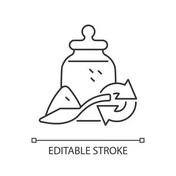 Grain refill linear icon Stock Illustration