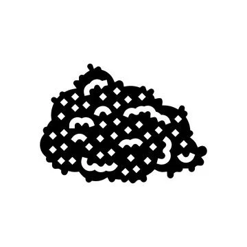 Grain rice glyph icon vector illustration Stockillustratie
