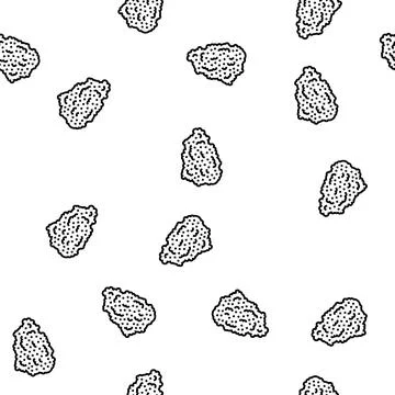 Grain rice vector seamless pattern Illustrazione stock