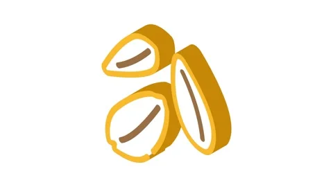 Grain ripe wheat isometric icon animation Stock Footage 327293410