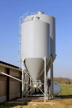 Grain silo Stock Photos