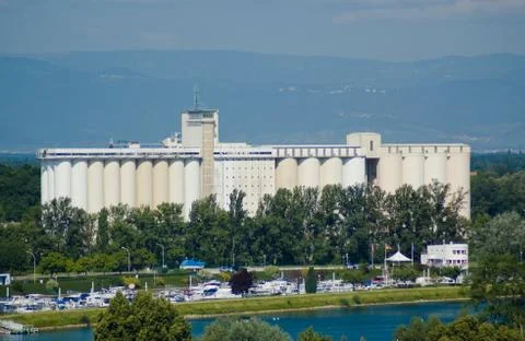 Grain silo Stock Photos