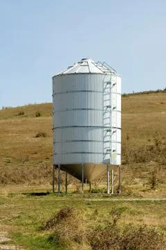 Grain silo Stock Photos
