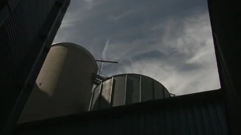 Grain Silo Timelaps Stock Footage 48401409