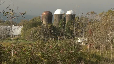 Grain silos Stock-Footage 96401948