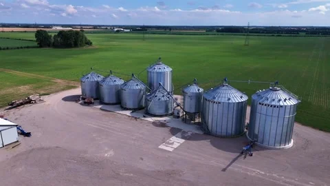 GRAIN SILOS I 스톡 동영상 279670266