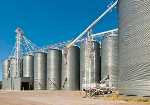 Grain silos Stock-Fotos