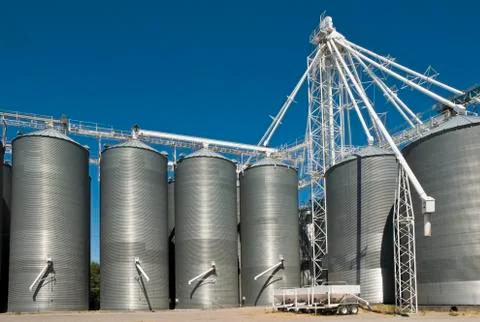 Grain silos Stock-Fotos