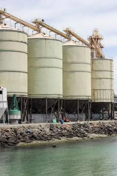 Grain silos Fotos Stock