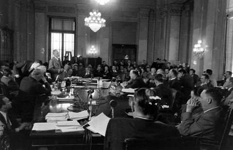 Grain Speculation Hearing, Washington, District of Columbia, USA Stock Photos