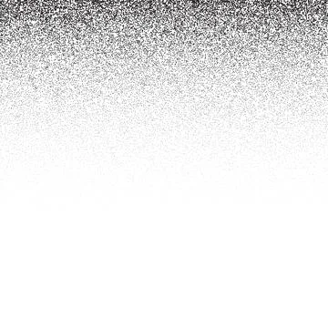 Grain stippled gradient. Faded stochastic dotwork texture. Random grunge noise Stock Illustration