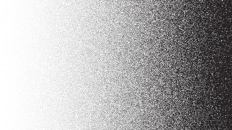 Grain stippled gradient. Faded stochastic dotwork texture. Random grunge noise Stock Illustration