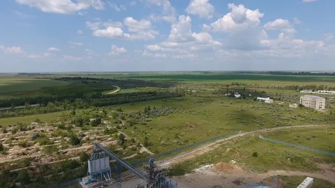 Grain storage complex. Stock Footage 87033123