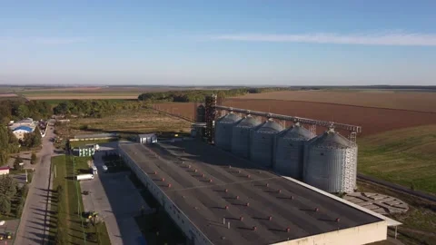Grain storage Stock Footage 162423590