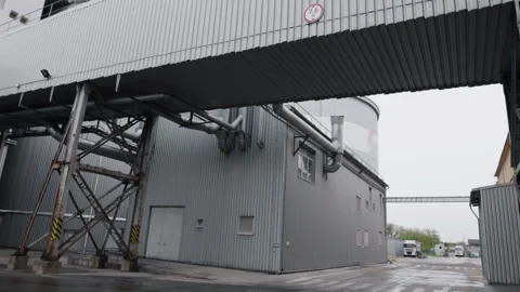 Grain Storage, Industrial Processing, Storage Systems Stock-Footage 243826452