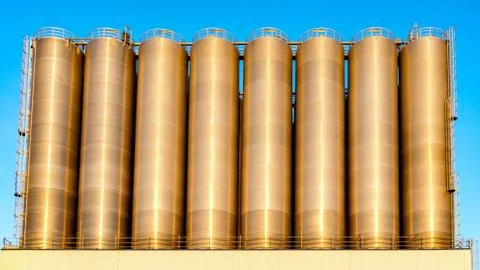 Grain storage Foto stock