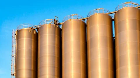 Grain storage Stock Photos