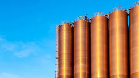 Grain storage Stock Photos