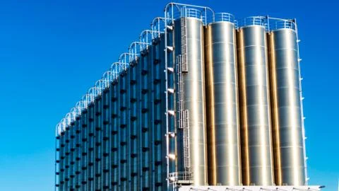 Grain storage Stock Photos