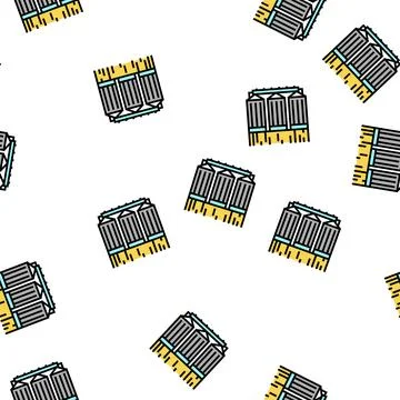 Grain storage vector seamless pattern Stockillustratie