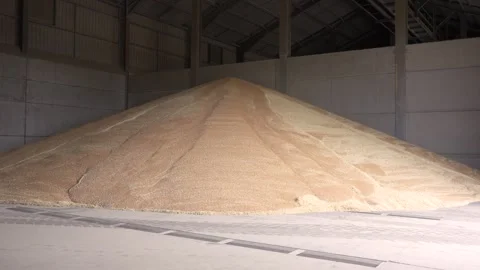 Grain Store Farm Stock Footage 321754229
