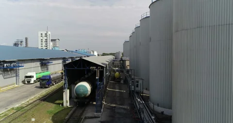 Grain terminal 2 Stock Footage 106615414