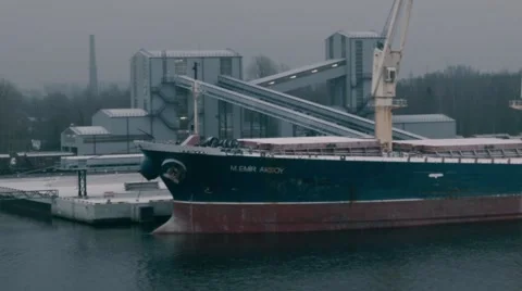 Grain terminal Video stock 49093322