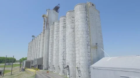 Grain Tower Aerial 4k Stock Footage 50296612