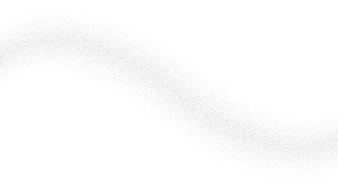 Grain wave background. Black stipple curve line. Abstract wavy noise dotted Stock Illustration