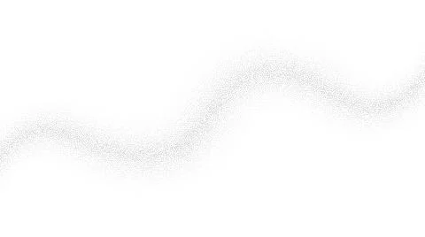 Grain wave background. Black stipple curve line. Abstract wavy noise dotted Stock Illustration